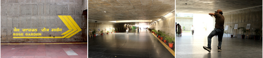 Le passage souterrain entre le secteur 17 et le Rose Garden - lieu de créativité artistique - permet de traverser Jan Marg